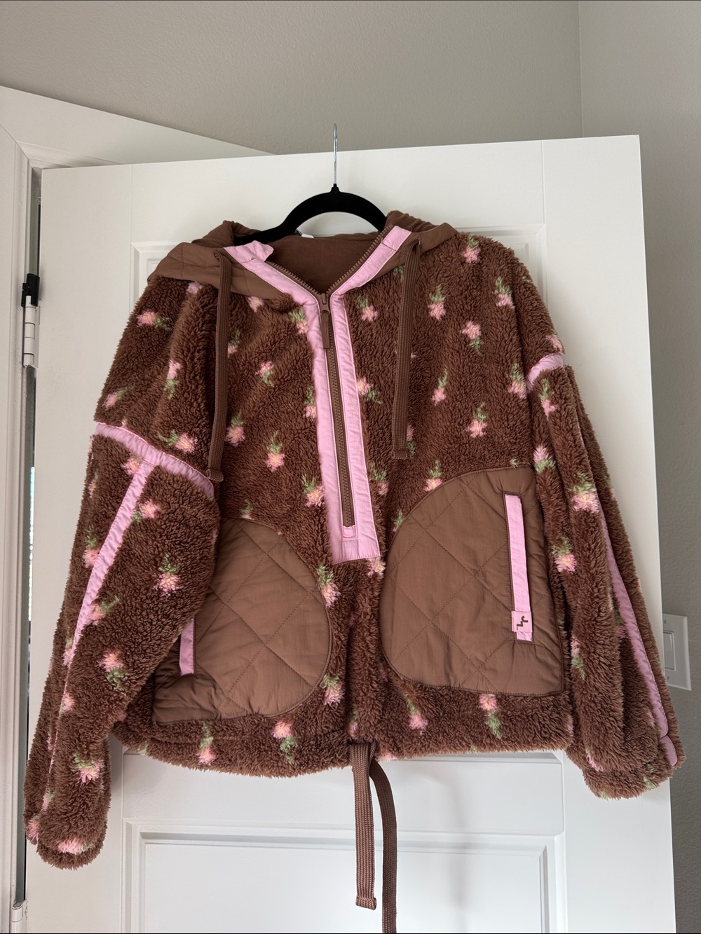 Joy Lab Floral Sherpa Jacket Medium
